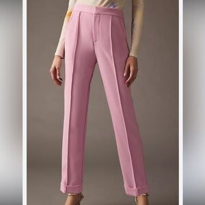 Anthropologie Maeve Seamed Trouser Pants Pink Size 6